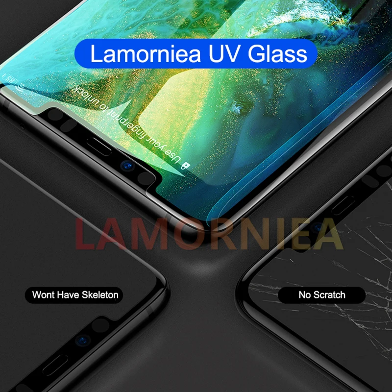 UV Glue Screen Protector For Huawei P30 Pro P20 Tempered Glass Full Cover For Huawei Mate 20 Pro Lite X RS UV Glass For LG V40 UV Glue Screen Protector For Huawei P30 Pro P20 Tempered Glass Full Cover For Huawei Mate 20 Pro Lite X RS UV Glass For LG V40