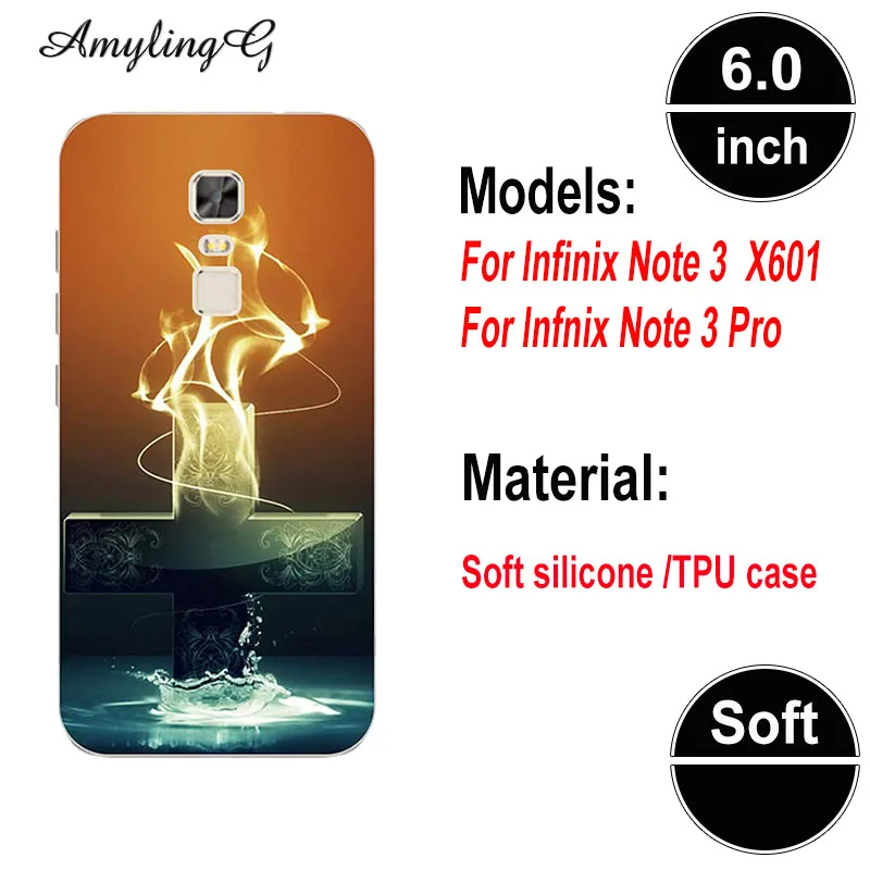 Чехол для телефона для Infinix Note 3 Pro Note3 X601 6," чехол с принтом розовый волк милый рисунок Мягкий Силиконовый ТПУ чехол Fundas Para