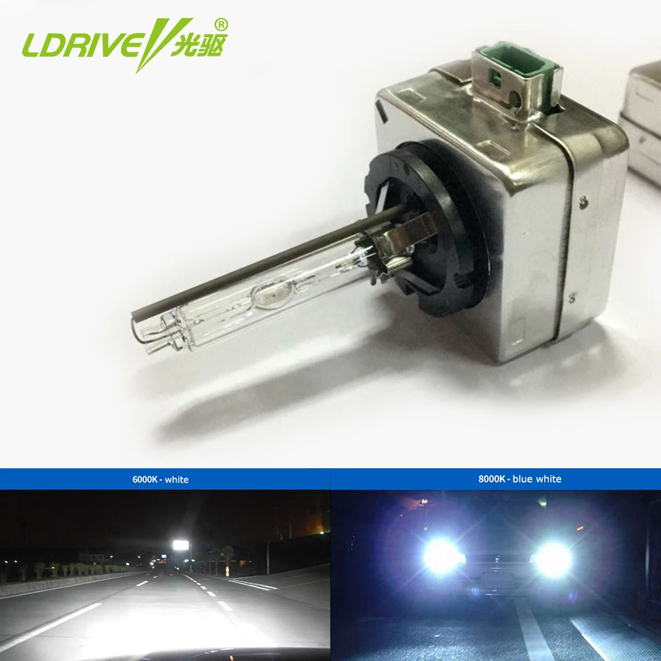 2 PCS DC12V 35W D3S DS3 D3C HID Xenon Bulb Yellow White 4300K 5000K 6000K 8000K