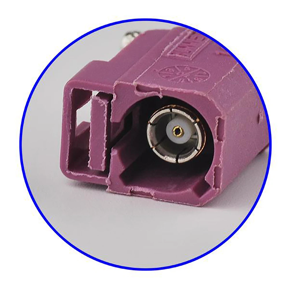 Violet Female RF Coaxial Connector for GPS Telematics Satellite Communication