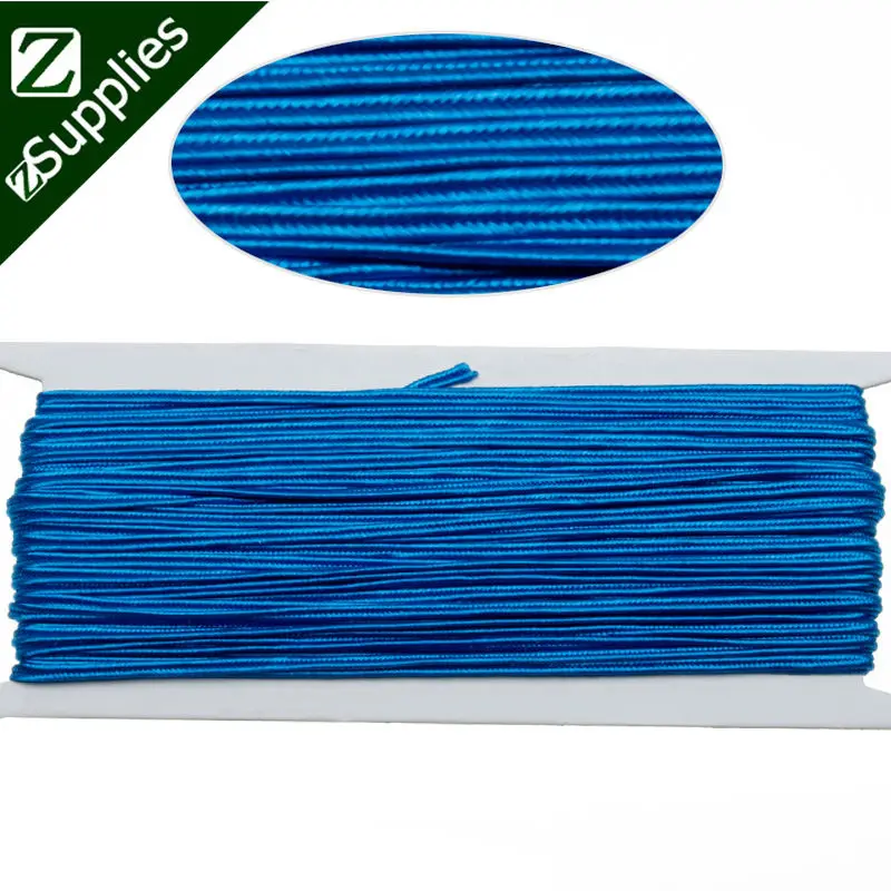 

20 Meters 2.5mm Sapphire Blue Soutache Braid String, Soutache Cord Rope for Jewelry Making-D1487