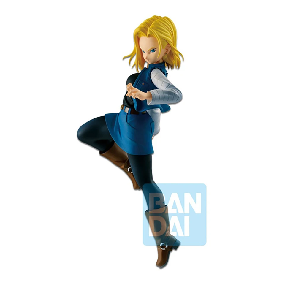 Tronzo Banpresto экшн фигурка Dragon Ball Супер андроид 18 лазурит фигурка ПВХ модель игрушки DBZ NO.18 фигурки Brinquedos
