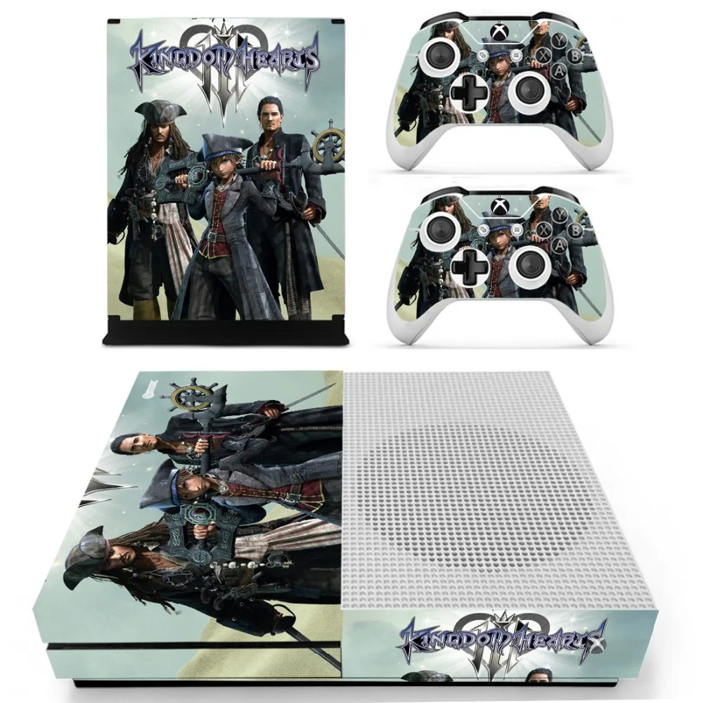 Наклейка с изображением Kingdom Hearts III для Xbox One S sticker s vinilo pegatina для Xbox one Slim Console и два контроллера