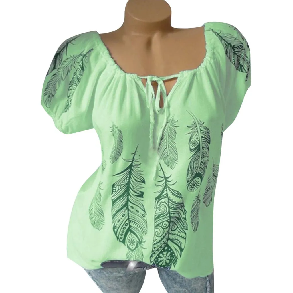 

2019 MAXIORILL New Women Ladies Summer Explosion Women's Print Short Sleeve Loose Casual Top куртка Wholesale T3
