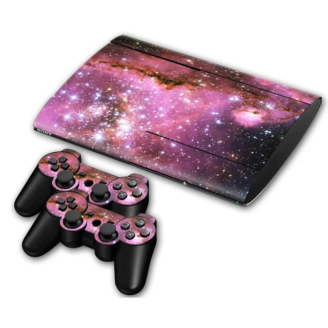 Best Offers OSTSTICKER Pink Star  vinyl skin sticker for Sony PS3 super slim 4000 For Playstation 3 super slim vinyl skin sticker