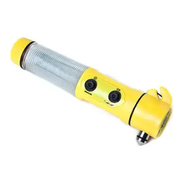 

AKDSteel 4 in 1 Multi Functional Car Safety Emergency Escape Hammer with LED Flashlight Window Breaker