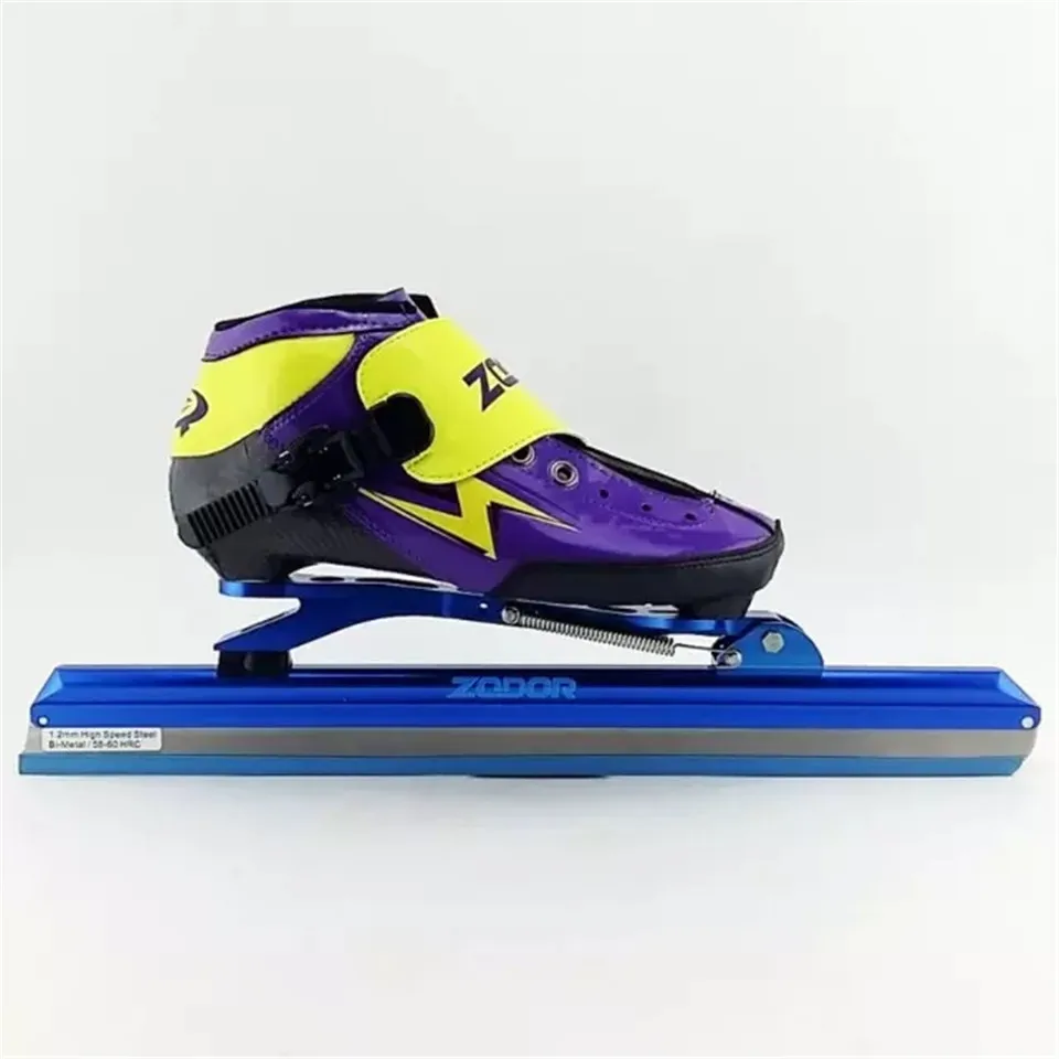 Japy 6 слоев углеродного волокна Скорость Ice Blade коньки обувь металла исправить местоположение Ножи гонки скейт удобные Patines кроссовки I008