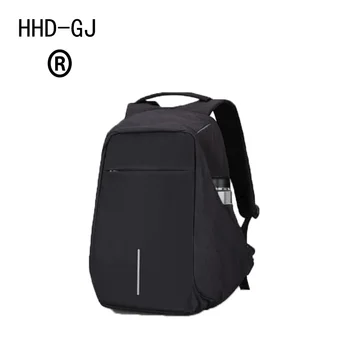

HHD-GJ Brand 15.6'' Men Laptop Backpack External USB Chargeing Antitheft Computer Backpacks Male Waterproof Bag Computer Bag