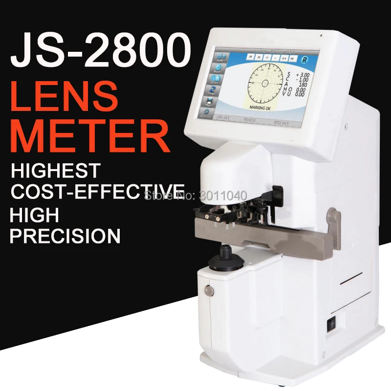 Автоматический lensmeter JS2800 цветной сенсорный экран автоматический Lensmeter Lensometer Focimeter