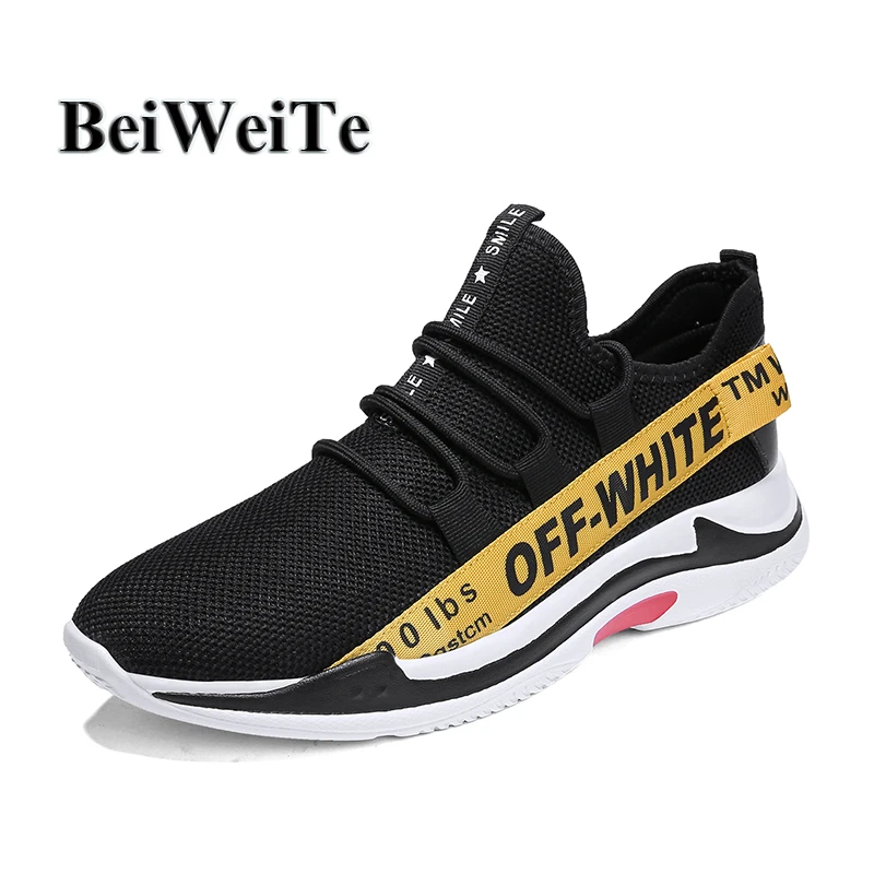 Men Big Size White Sport Running Shoes Light Walking Breathable Anti-skid Jogging Sneakers For Men Outdoor Gym Trainer Shoes New