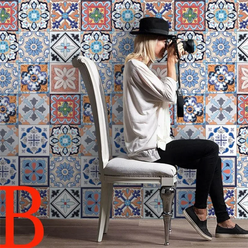 

25Pcs Wall Sticker Decal Self Adhesive Tile Art DIY Kitchen Bathroom Decor 20x500cm decorative sticker for room Free Ship F3