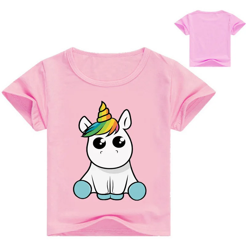 

Children Top 2019 Summer Casual Dabbing Unicorn Design Tshirt Dab Christmas Dear Print Baby T shirt Girl Boy O-neck Tshirt