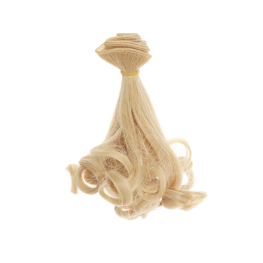 Мода DIY 15*100 см мини трессы кудрявые парики высокотемпературный материал прямые волосы парик для BJD куклы аксессуары детские подарки