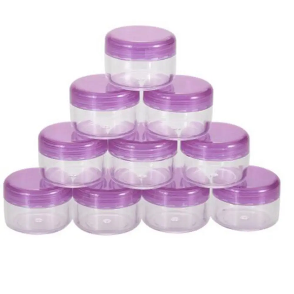 

10 pieces empty container 5g/ml Mini Cosmetic Empty Jar Pot Face Skin Creams Container Bottles Makeup Eyeshadow Pot