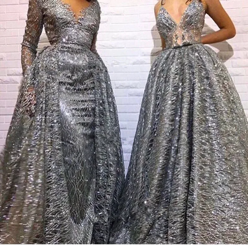 

Silver Elastic glitter Net French Lace Tulle Fabric Embroidered indian fabric with glued glitter for evening dress