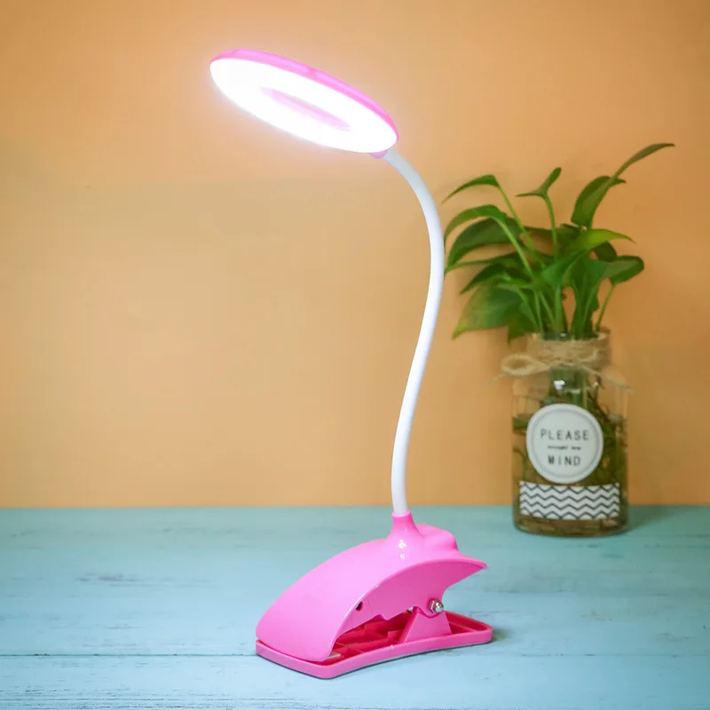 Book Light Desk Lamp USB Led Ebook Mini Flexible Bright Clip on Reader