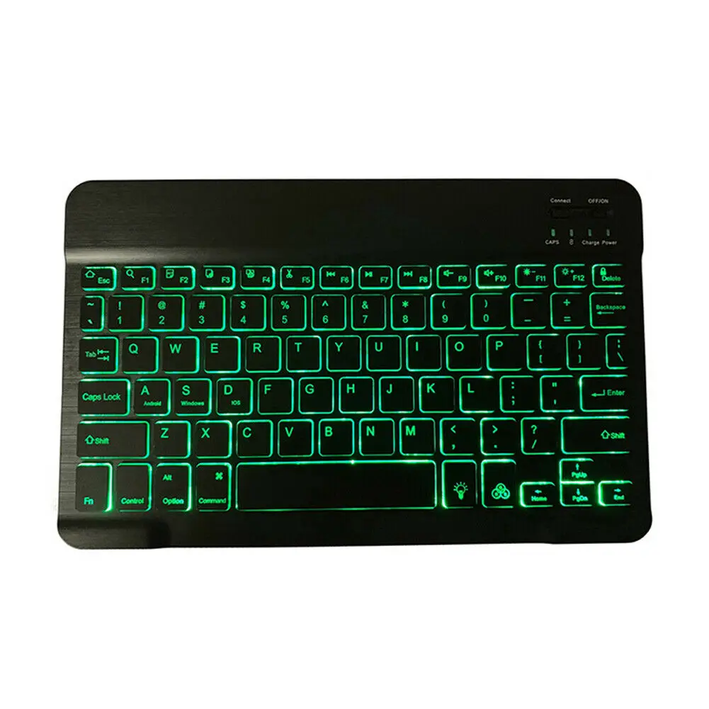 

High Quality Ultrathin Backlit Illuminated Wireless Bluetooth Keyboard Chargeable IOS Android Windows Portable Layout Keyboard