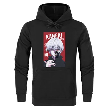 

Kaneki Tokyo Ghoul Japan Anime Manga Mens Hoodie Sweatshirt Harajuku Streetwear Pullover Mens Otaku Funny Cool Hoodies