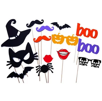 

Funny Product DIY Photo Booth Props Moustaches On A Stick Halloween Party
