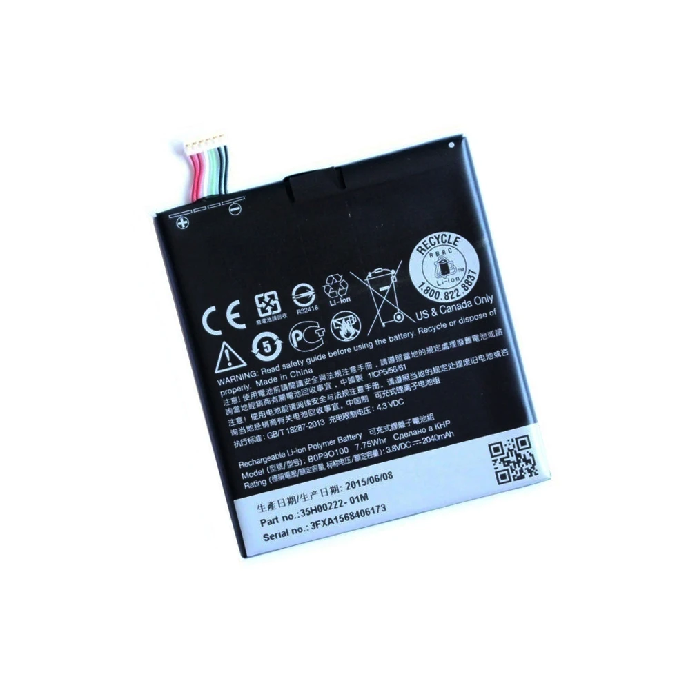 

2040mAh B0P9O100 / BOP9O100 Replacement Li-Polymer Battery For HTC Desire 612 D610 D610n D610t 610 612 D610n D610t