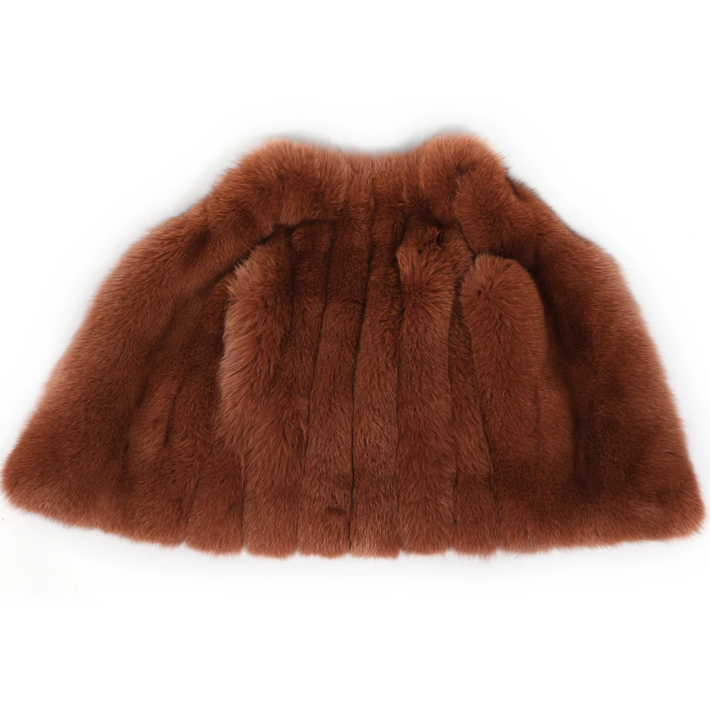 

Maomaokong 2019 hot new Natural fox fur vest Real fox fur vest Winter high quality women's clothing Leather coat