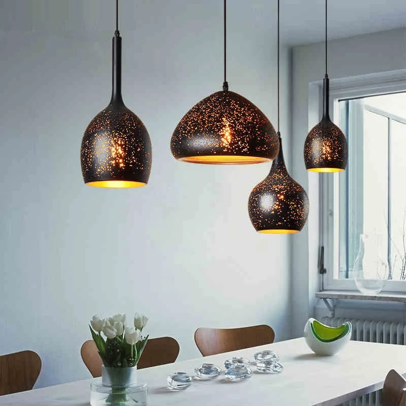 LukLoy металлические подвесные светильники Светодиодный светильник для кухни светодиодный светильник прикроватная подвесная потолочная лампа светильники для спальни гостиной