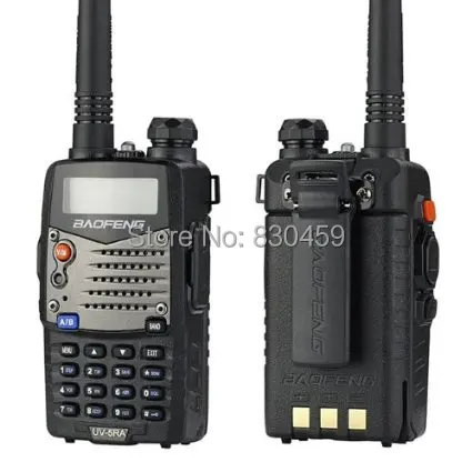 

BaoFeng UV-5R walkie talkie,2014 new upgraded version 5W 128CH FM Dual Band two way radio, with free earphone