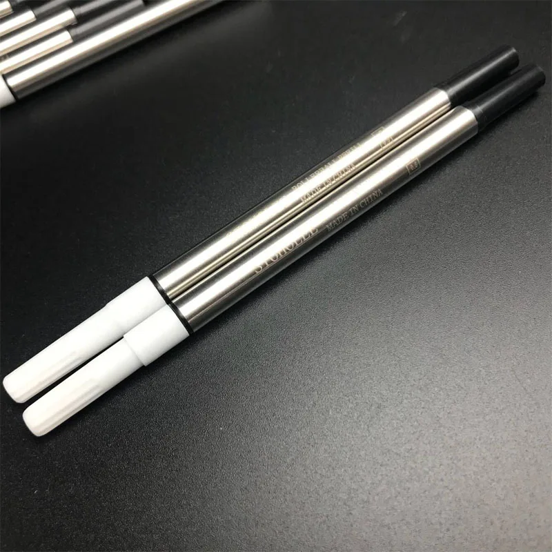

2 PCS Black Refill for Roller Ball Pen Top Quality Gel Pen Cartridge Replaceable Refills
