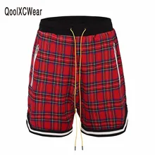 QoolXCWear высококачественные разноцветные клетчатые спортивные шорты летние полосатые шорты в шотландскую клетку