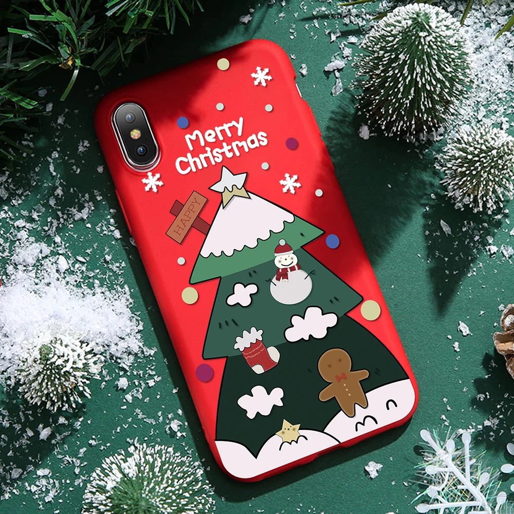 Рождественский силиконовый чехол для Xiao mi Red mi Note 6 5 7 K20 Pro Red mi 7 6A 5 Plus S2 матовый чехол для Xiaomi mi 8 Lite 9 SE A1