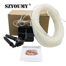 SZYOUMY высокое качество 5 м 50 светодиодный 10 м 100 светодиодный солнечный канат трубка светодиодный гирлянда Сказочный свет открытый сад рождественские вечерние Декор водонепроницаемый