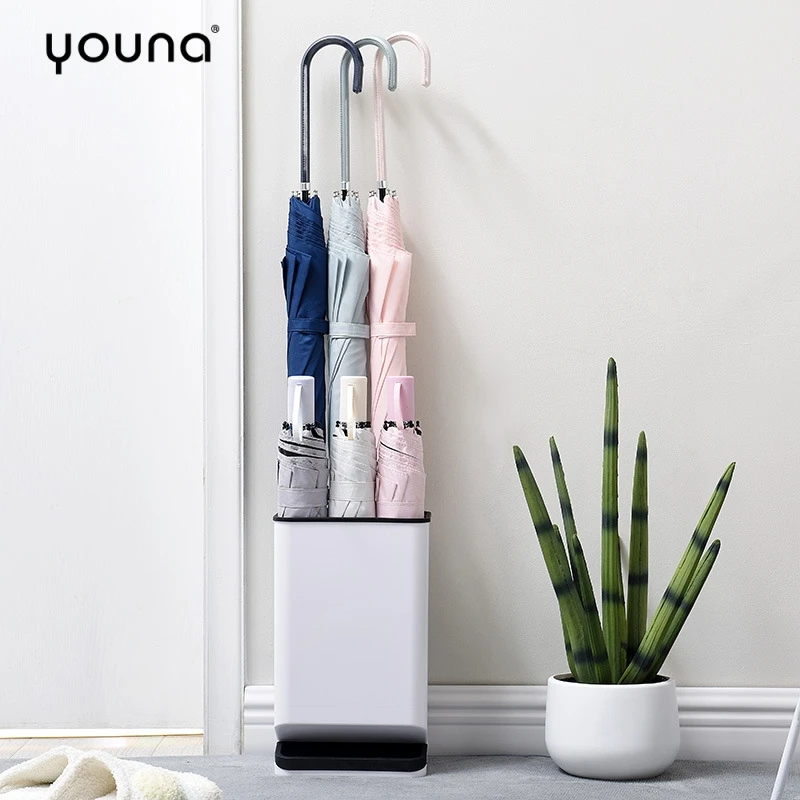 

ABS Umbrella Stand Holder Storage Rack With Removable Base Drip Tray Holder Suitable For Office Building Shopping Mall Hotel