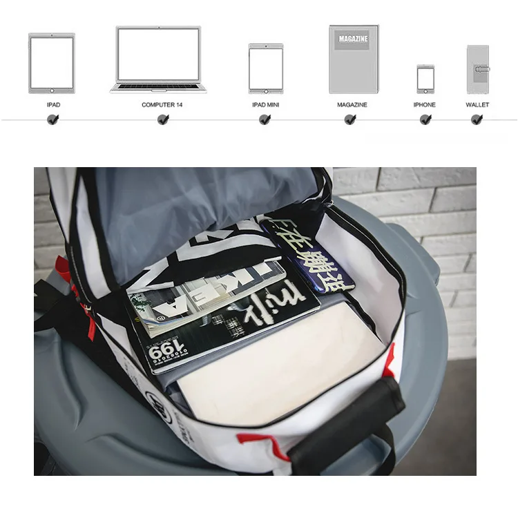 Большой Вместительный рюкзак для женщин, школьная сумка для старшеклассников, студентов, шикарный Harajuku корейский Многофункциональный рюкзак для путешествий, мужской
