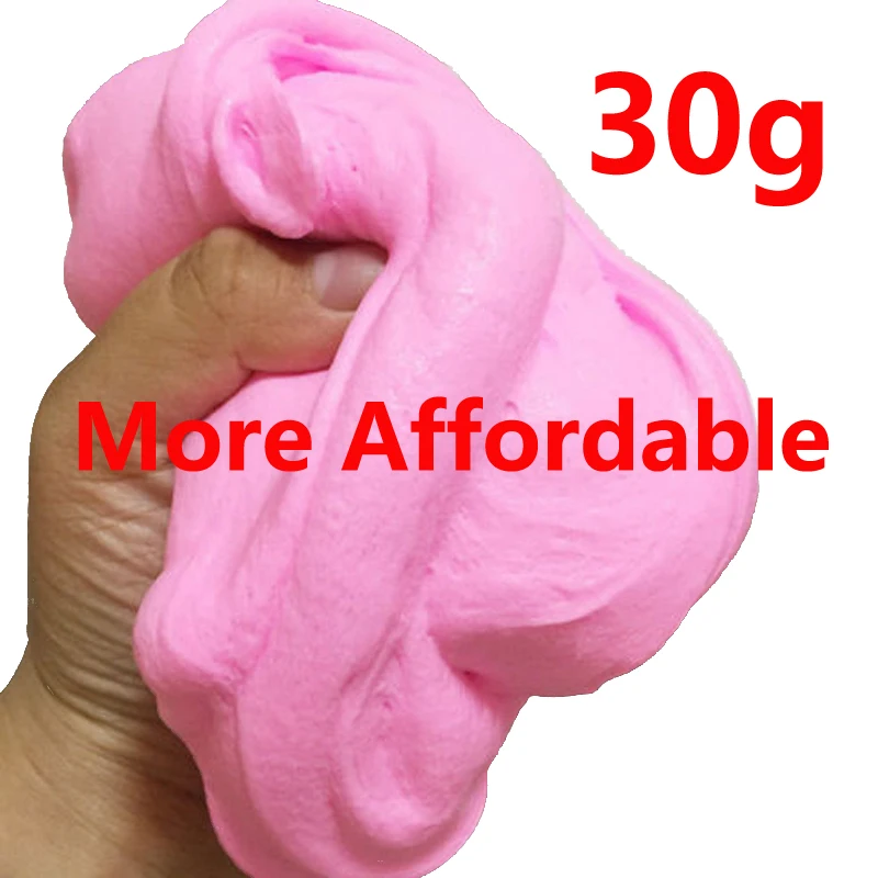 

30g Big Pack Hand Gum Playdough Fluffy Slime Floam Lizun Light Clay Modeling Polymer Clay Sand Fidget Plasticine Rubber Mud Toy