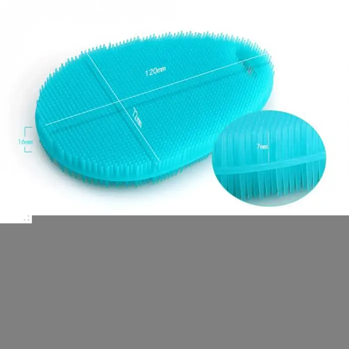 Practical Dish Washing Sponge Scrubber Silicone Soft Cleaning Antibacterial Brush Tool Kitchen Supplies FPing