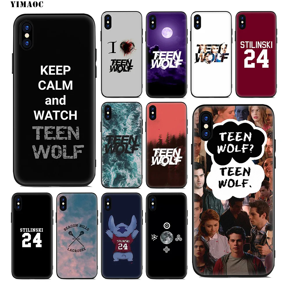 

YIMAOC Stilinski Cute Teen wolf Soft Silicone Case for iPhone Xr Xs Max X or 10 8 7 6 6S Plus 5 5S SE