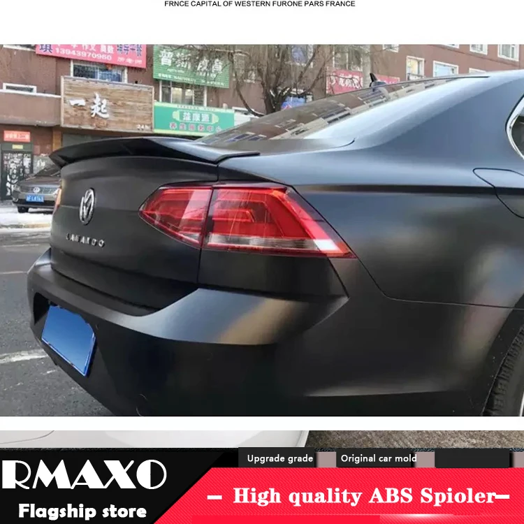 

For Volkswagen Jetta Spoiler 2013-2018 Sagitar High Quality ABS Material Car Rear Wing Primer Color Rear Spoiler