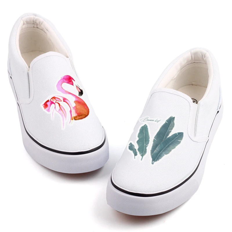 

Luxury Brand Women Flat Loafer Shoes Graffiti Beautiful Red Bird Casual Flats Couples Slip-On Walking Shoes Zapatos Mujer
