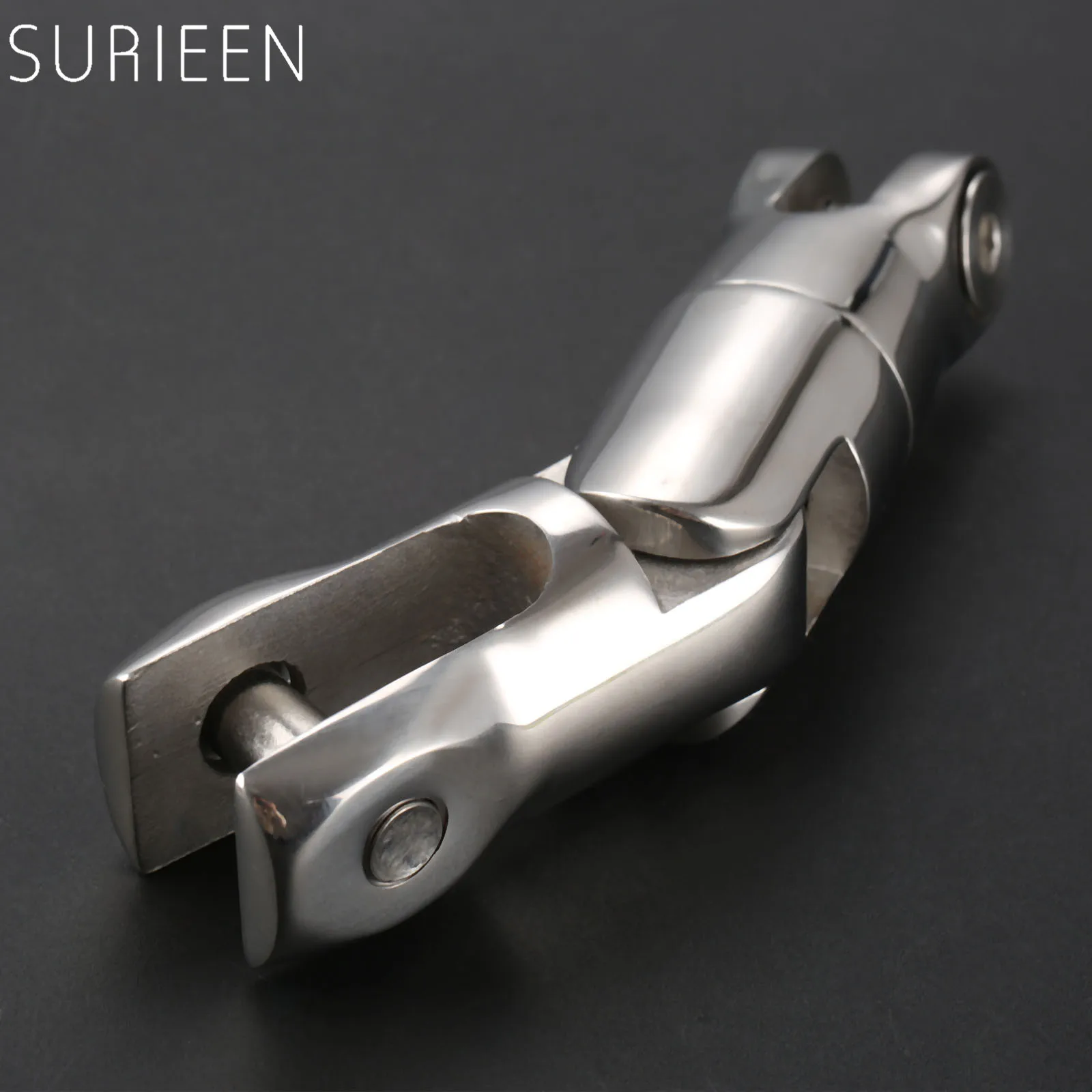 SURIEEN Boat Anchor Double Swivel Connector For 1/4" To 5/16" Chain Anchor Pin Marine Hardaware Stainless Steel Boat Accessories