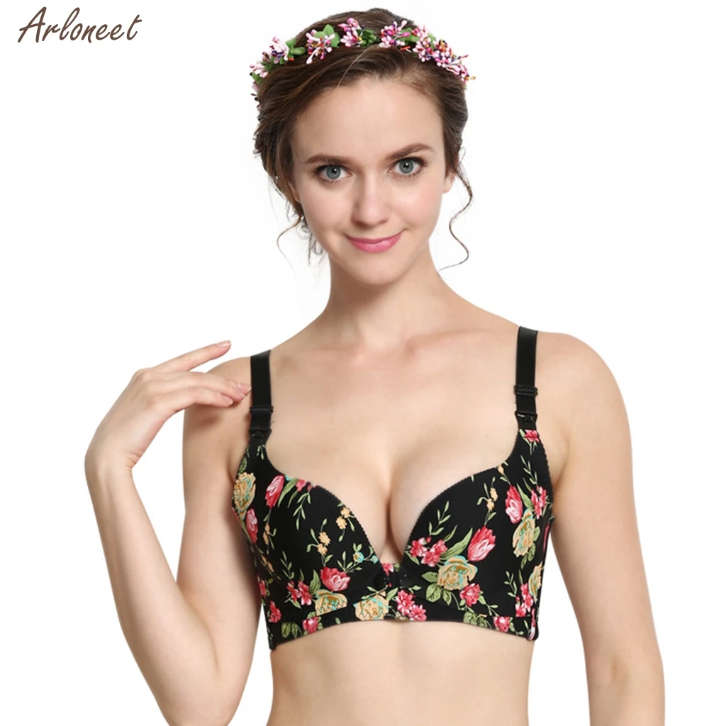 

Women Maternity Intimate Feeding Nursing Solid Bra Underwear Breastfeeding No Steel Ring Half Cover Wrapped Chest 2019 New