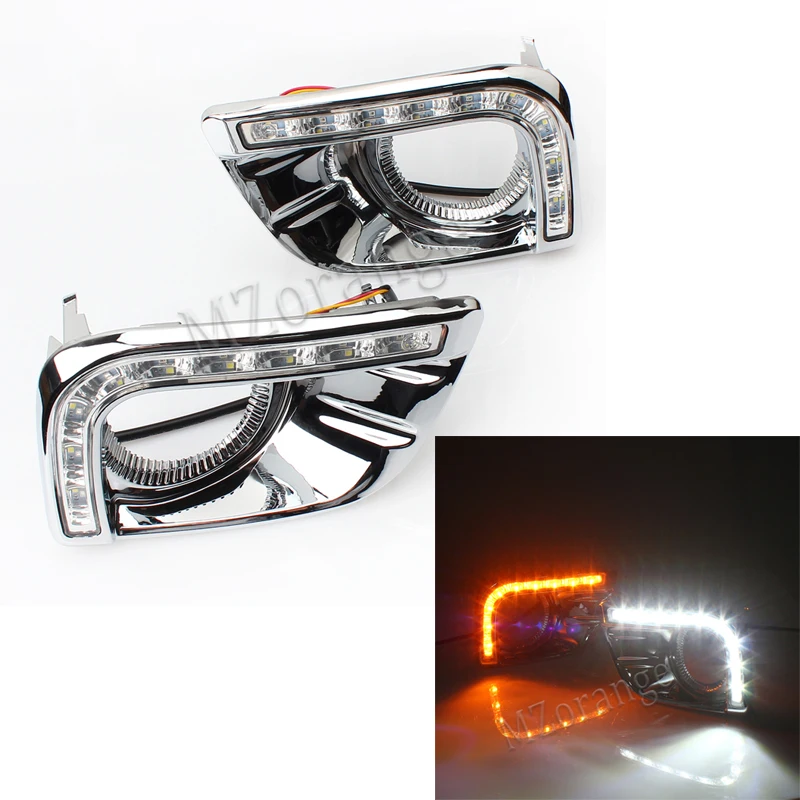 

1Set For Toyota Land Cruiser Prado FJ150 LC150 2700 2010 2011 2013 Daylight LED DRL Daytime Running Lights Fog Lamp