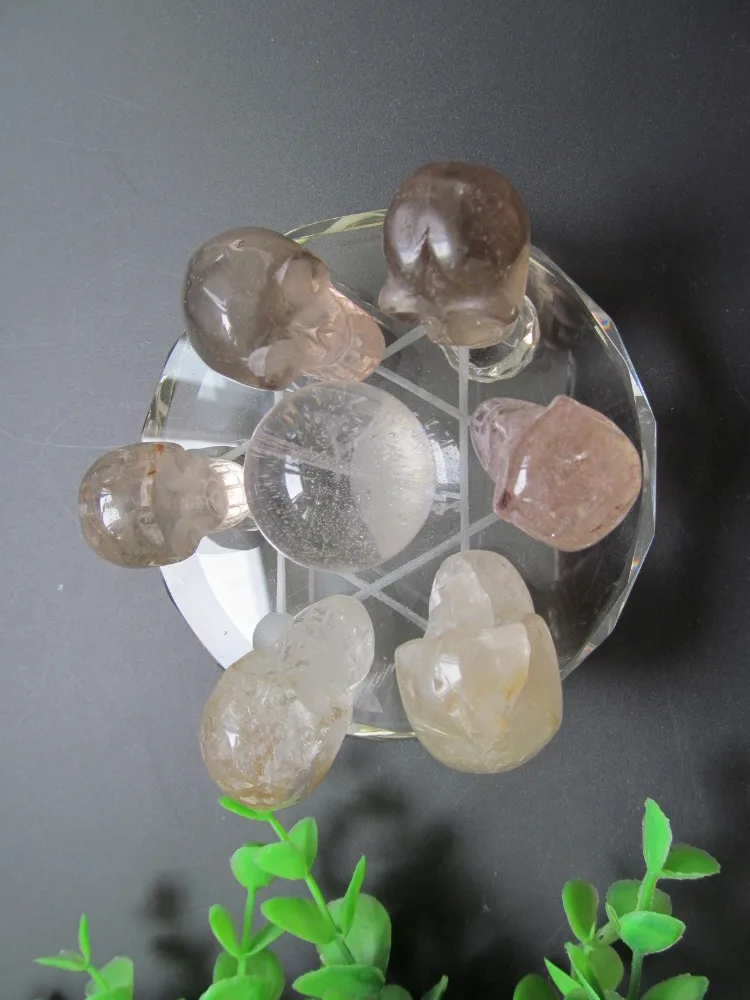 Natural Smoky Quartz Crystal C Quartz Crystal Skulls Chakra Healing