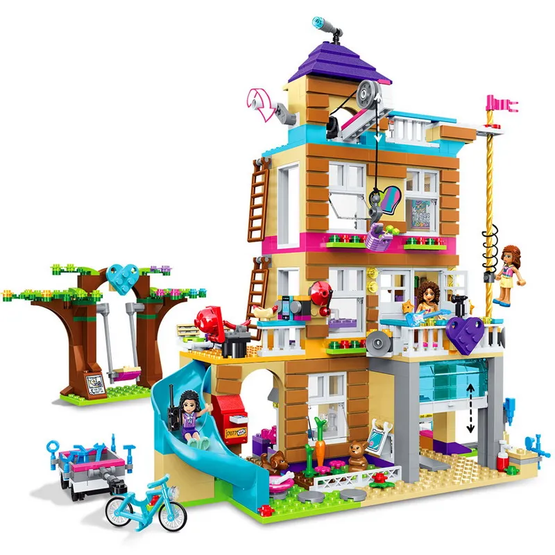 

37077 LELE Girls Friends Heartlake Friendship House Model Building Blocks Enlighten Figure Toys For Children Compatible Legoe