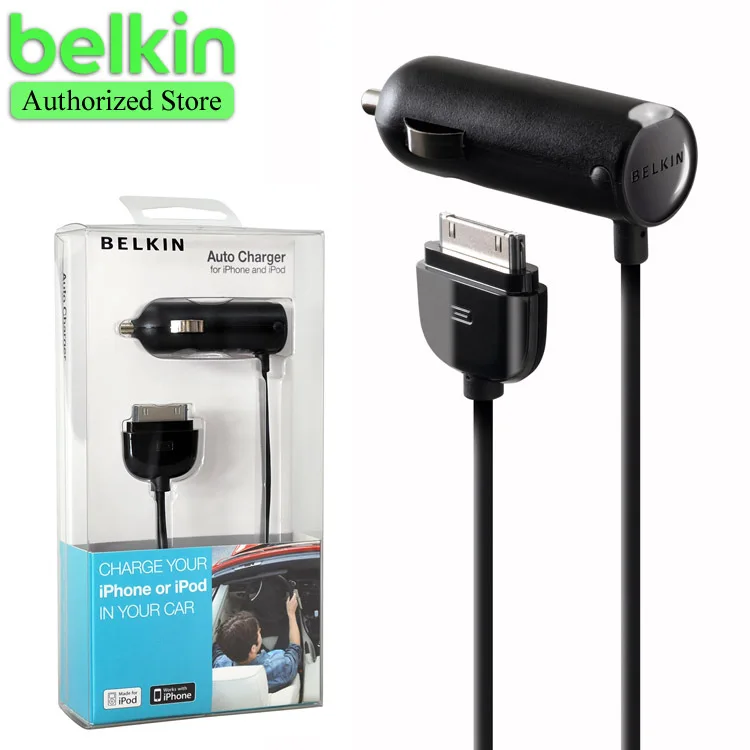 Акция! Belkin оригинальный MFi Сертифицированный автомобиля Зарядное устройство для