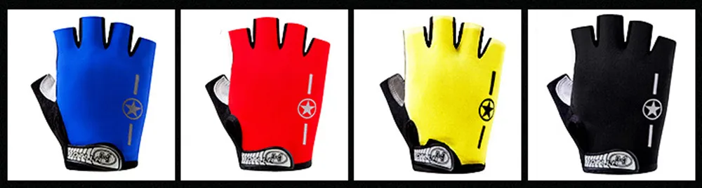1 пара перчатки с половинными пальцами для велоспорта летние велосипедные мужские и женские спортивные противоударные гелевые велосипедные Перчатки для фитнеса