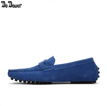 

Fashion Summer Style Soft Moccasins Men Loafers High Quality Genuine Leather Shoes Men Flats Gommino Driving Shoes size 38-46
