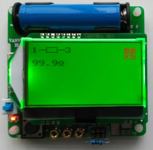 M328 транзистор тест er LCR Емкость MOSFET ESR метр с тестовым зажимом