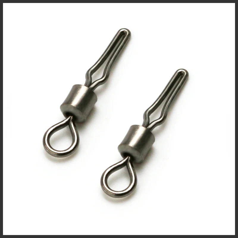 200 pieces/lot Swivel with side line clip fishing tackle fishhooks