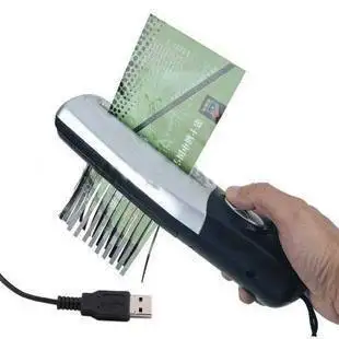 

Factory Direct Sell Office USB Battery Dual-purpose Electric Paper Shredder Crusher Tool Mini Handheld Paper Cutting Machine