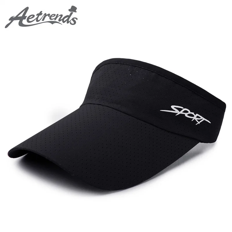 

[AETRENDS] 2018 New Summer Men Women Sport Visors Quick Dry Outdoor Travel Caps Empty Top Visor Hat Z-6504
